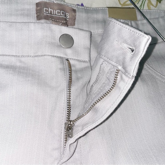 Chico's Ankle Denim Girlfriend Jean Moonlight Gray - Picture 5 of 13